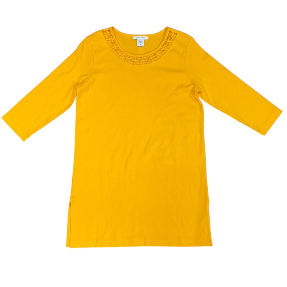 Joan‎ Vass Sunlit Yellow Long Sleeve Top